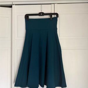 Women's Teal High-Waist A-Line Skirt NWT